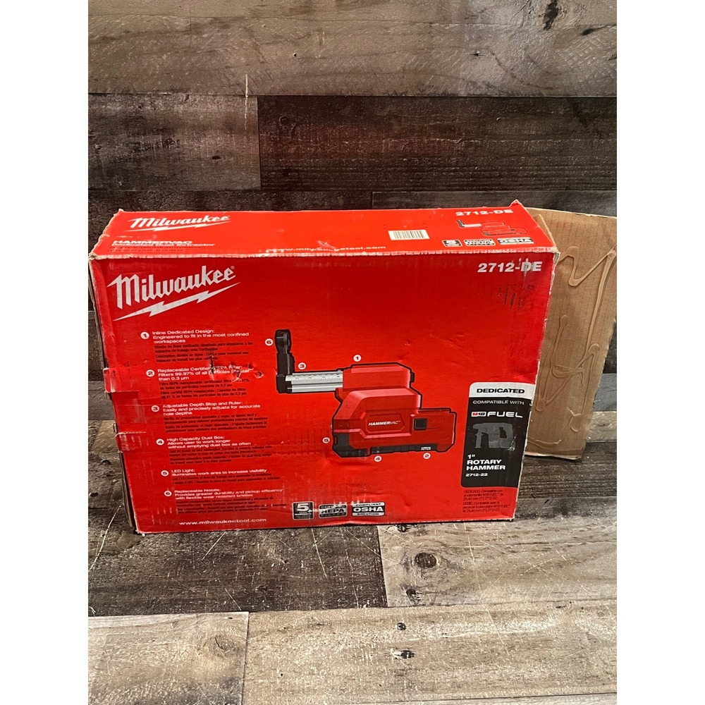 Milwaukee 2712-DE M18 FUEL HAMMERVAC Dedicated Dust Extractor HEPA Filter - Picture 4 of 7
